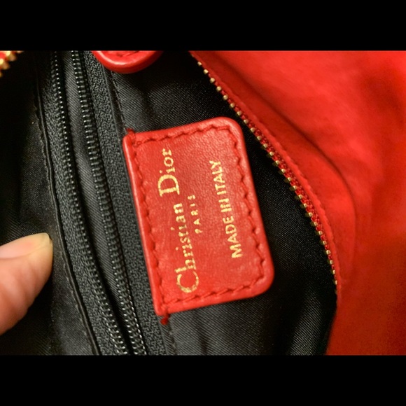 Authentic Dior Gypsy Ruffle Bag in Red *Limited time offer* - Picture 11 of 13